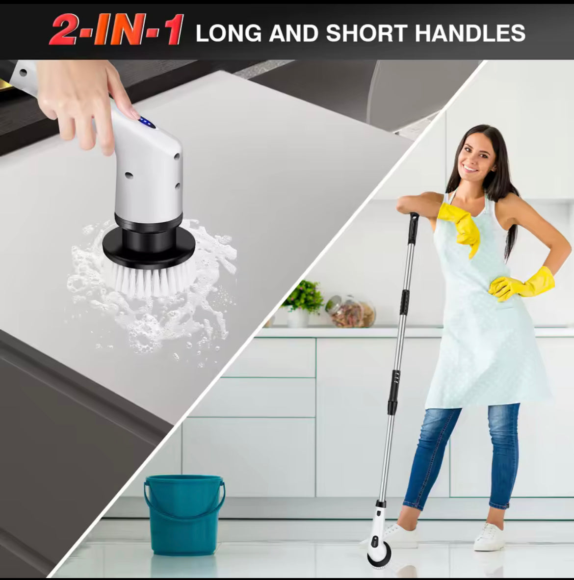 Electric cleaning brush 10in1
