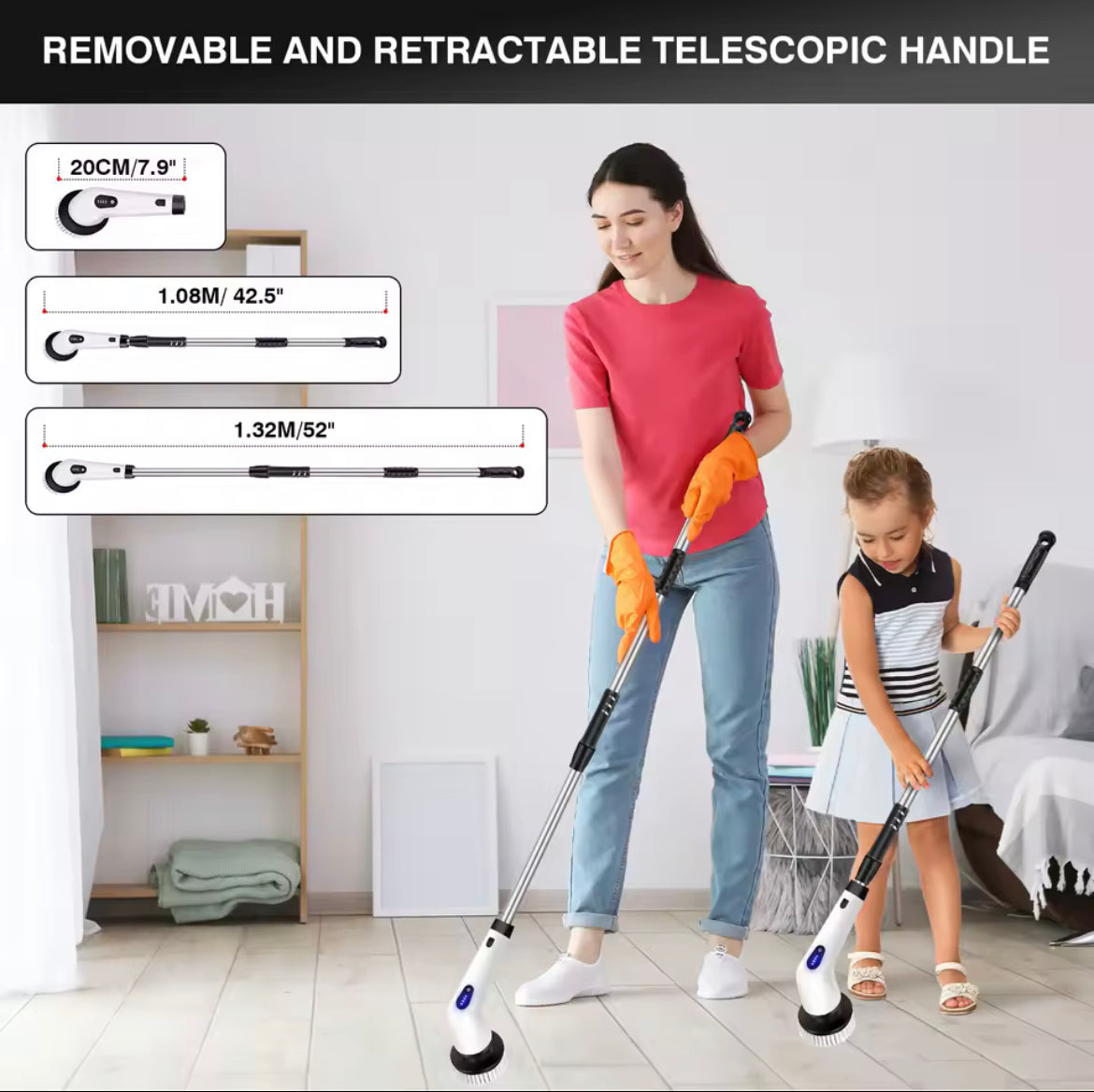 Electric cleaning brush 10in1