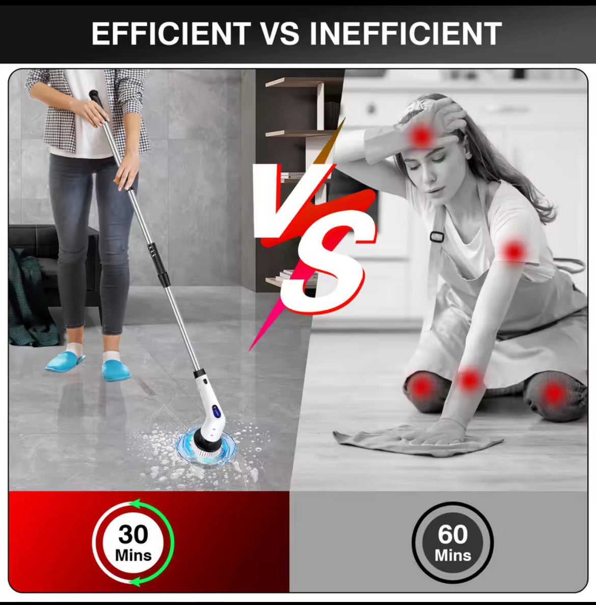 Electric cleaning brush 10in1