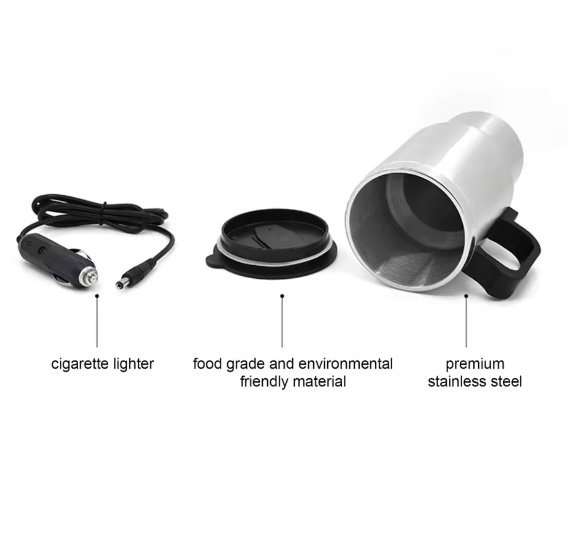 Electric heated coffee cup