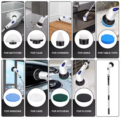 Electric cleaning brush 10in1