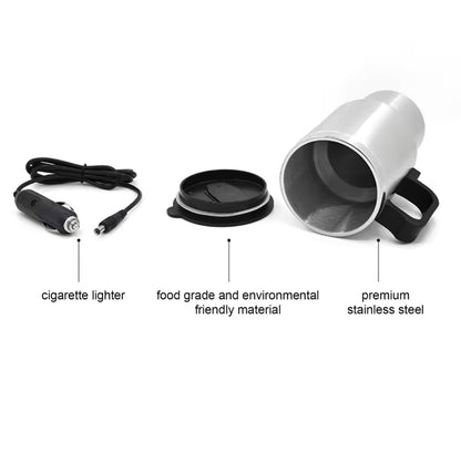 Electric heated coffee cup
