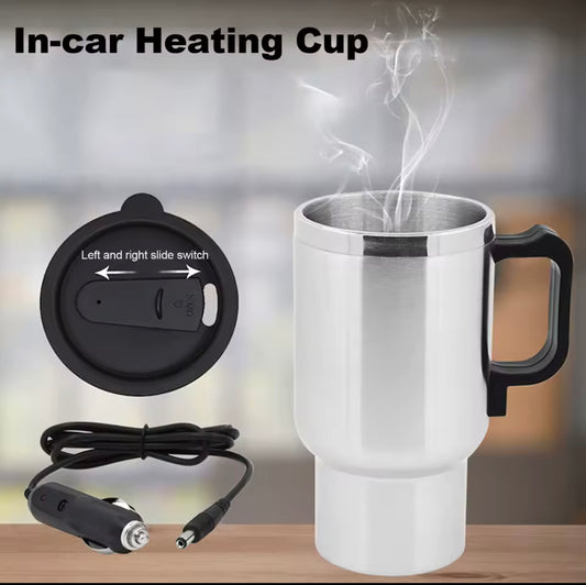 Electric heated coffee cup